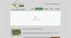 Desktop Screenshot of organiclandco.com